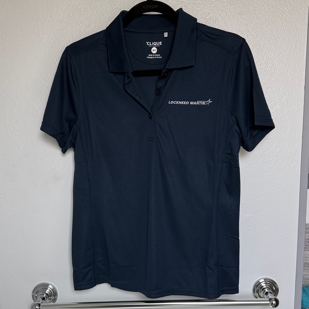 Women's Medium Lockheed Martin Navy Polo Shirt